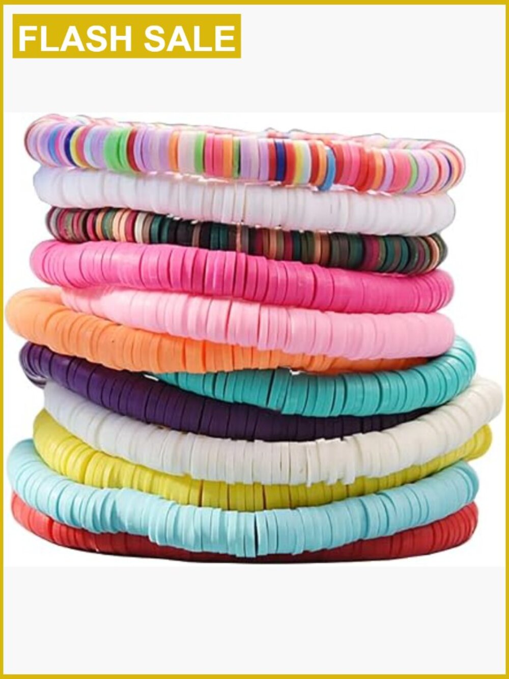 12pcs Friendship Beaded Stretch Bracelets Set Stackable Cute Surfer Beach